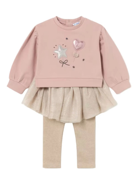  Mayoral Star Heart Baby Set - Pink 