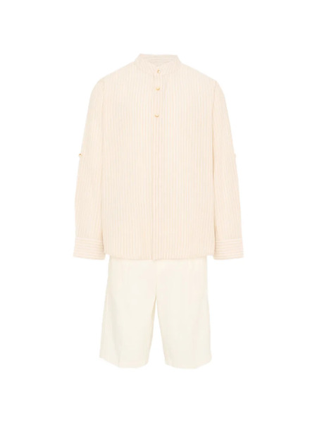  Mayoral Striped Shorts Set - Neutrals 