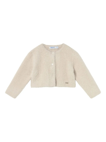 Mayoral Textured Cropped Bolero - Neutrals 