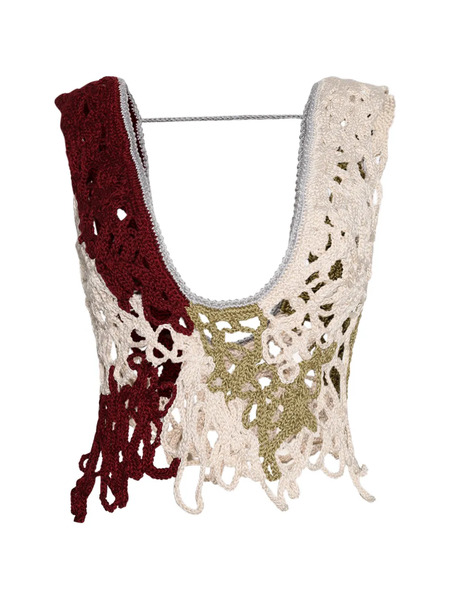  Maysha Floral V-neck Top - Neutrals 