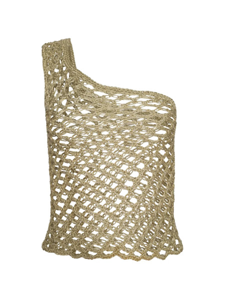  Maysha Meja One-shoulder Knitted Top - Green 
