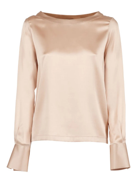  Mazzarelli Angie Satin Blouse - Neutrals 