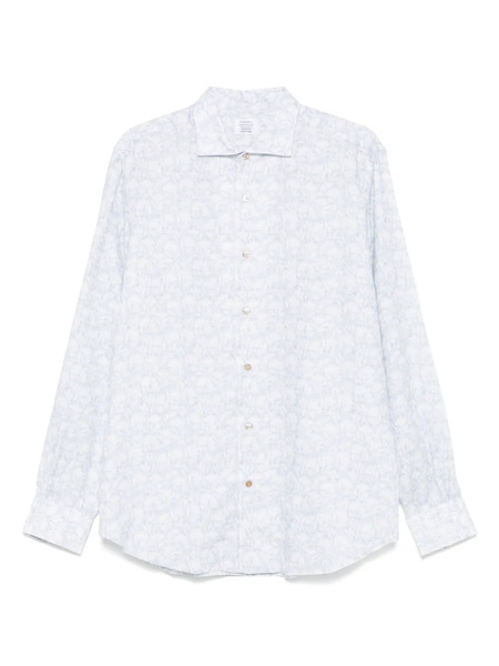  Mazzarelli Floral-print Shirt - Blue 