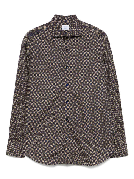  Mazzarelli Floral-print Shirt - Brown 