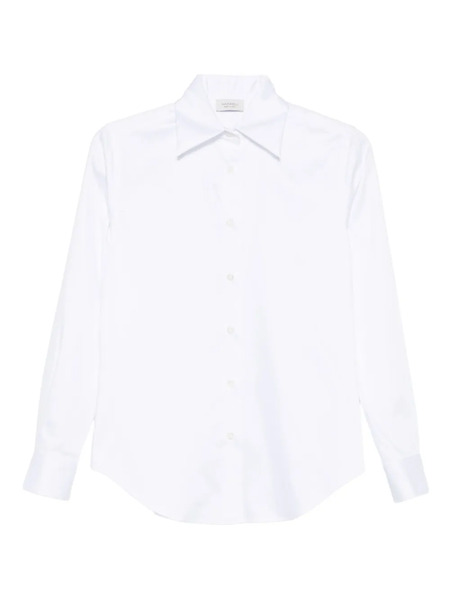  Mazzarelli Gea Button-down Long-sleeve Shirt - White 