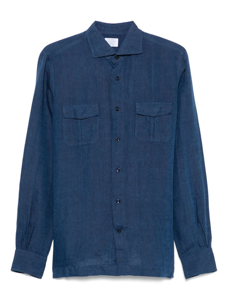  Mazzarelli Linen Shirt - Blue 