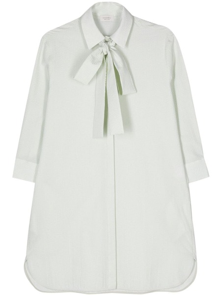  Mazzarelli Seersucker Cotton Shirt - Green 