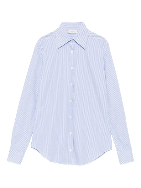  Mazzarelli Striped Long-sleeve Shirt - Blue 