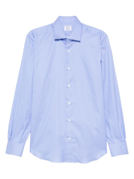  Mazzarelli Striped Long-sleeved Shirt - Blue 