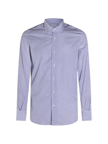  Mazzarelli Striped Shirt - White 