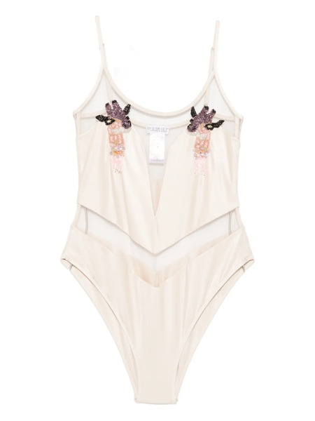  Mazzei Beaded-embellishment Swimsuit - Neutrals 