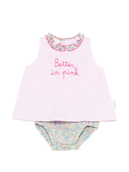  Mc2 Saint Barth Abbie Patterned Dress Set - Pink 