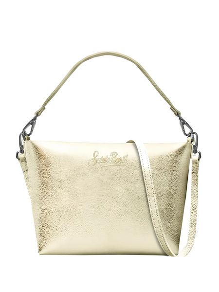  Mc2 Saint Barth Aline Shoulder Logo Strap Shoulder Bag - Gold 