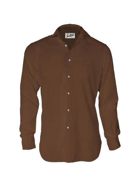  Mc2 Saint Barth Buttoned Shirt - Brown 