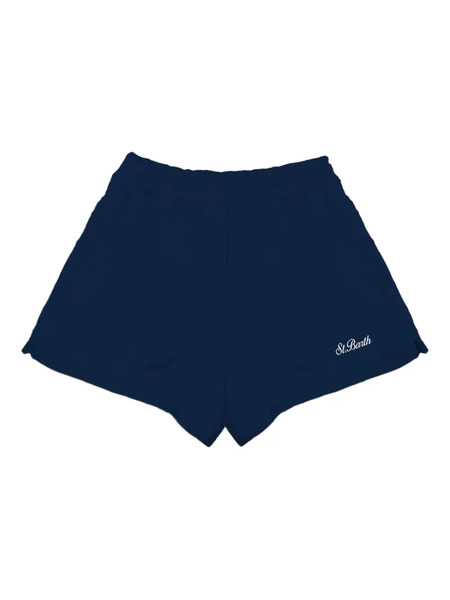  Mc2 Saint Barth Cate Logo-detail Shorts - Blue 