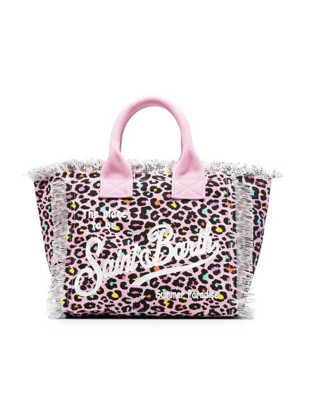  Mc2 Saint Barth Colette Leopard-print Tote Bag - Pink 