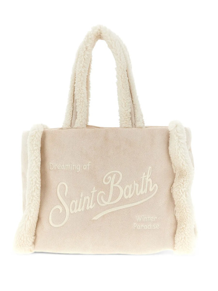  Mc2 Saint Barth Colette Shearling Tote Bag - Neutrals 