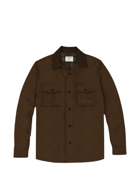  Mc2 Saint Barth Corduroy-collar Shirt - Brown 