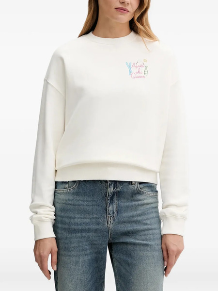 Mc2 Saint Barth Detail-embroidered Sweatshirt - White 