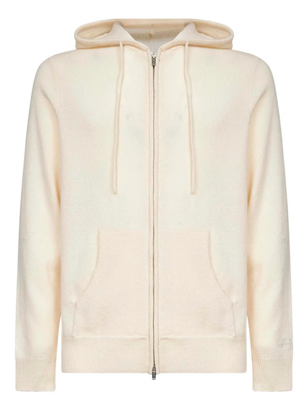  Mc2 Saint Barth Drawstring Kangaroo-pocket Zip Hoodie - Neutrals 
