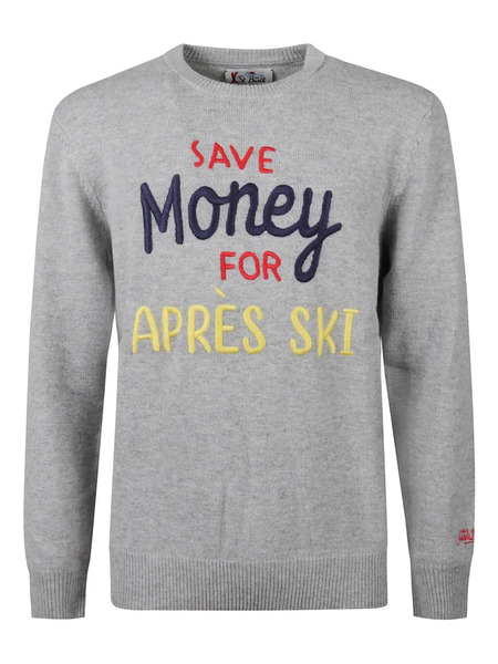  Mc2 Saint Barth Embroidered Crew-neck Sweatshirt - Grey 