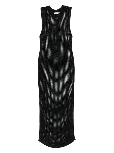  Mc2 Saint Barth Fishnet Maxi Dress - Black 