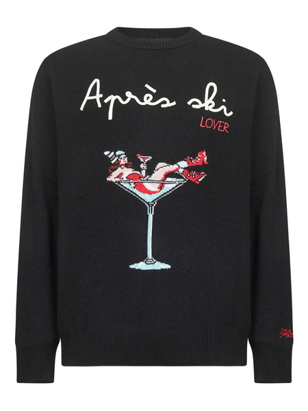  Mc2 Saint Barth Graphic-print Sweater - Black 