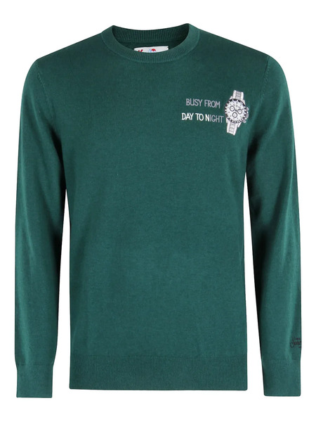  Mc2 Saint Barth Heron Graphic Sweater - Green 
