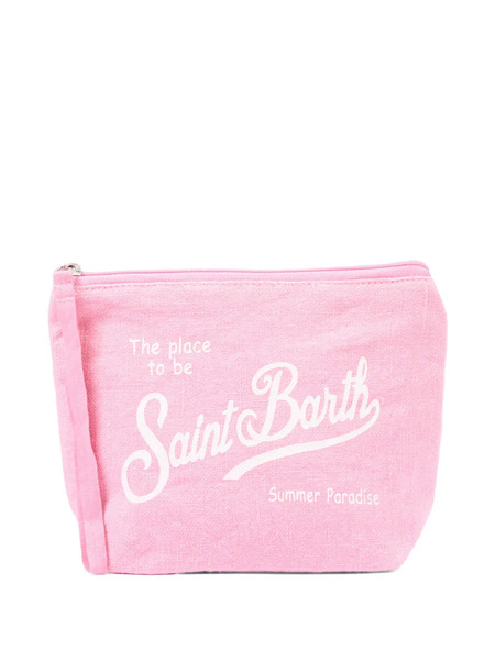 Mc2 Saint Barth Kids Aline Zip Pouch Bag - Pink 