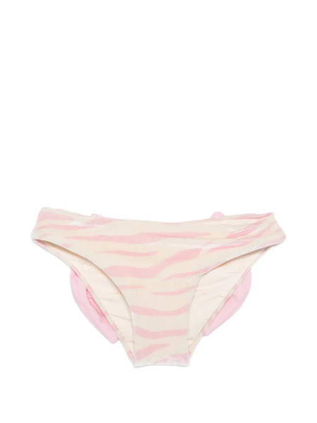  Mc2 Saint Barth Kids Bow-detail Print Bikini Bottoms - Neutrals 