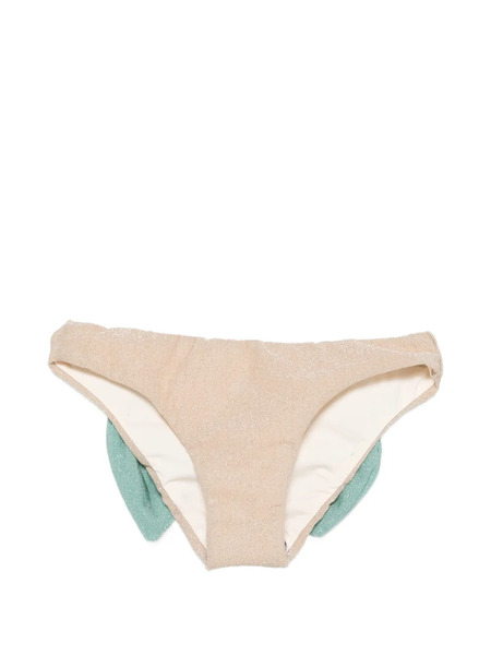  Mc2 Saint Barth Kids Bow-detail Swim Bottoms - Neutrals 