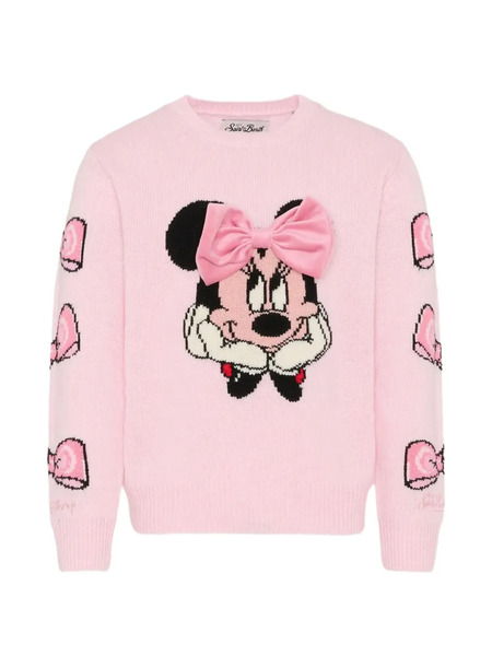  Mc2 Saint Barth Kids Bow Print Baby Top - Pink 