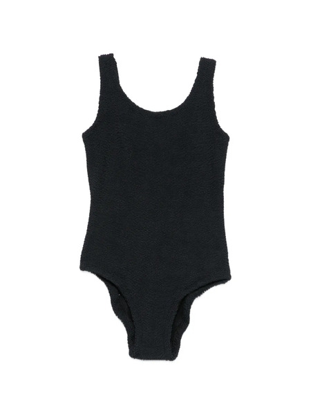  Mc2 Saint Barth Kids Cara Textured Swimsuit - Black 