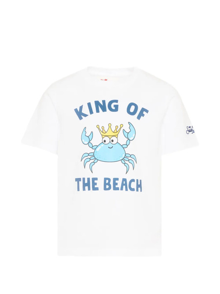 Mc2 Saint Barth Kids Crab Graphic T-shirt - White 