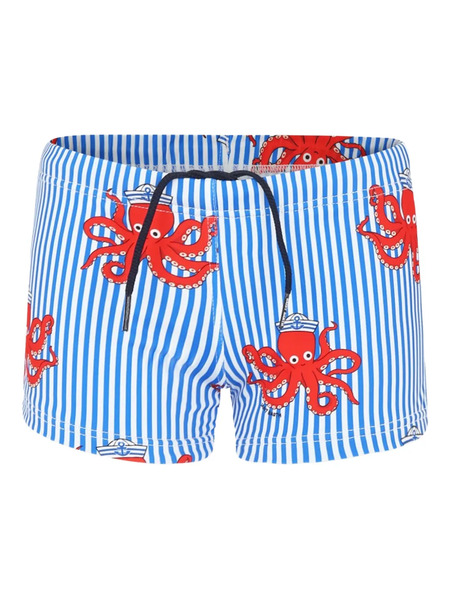  Mc2 Saint Barth Kids Crab-print Swim Shorts - Blue 