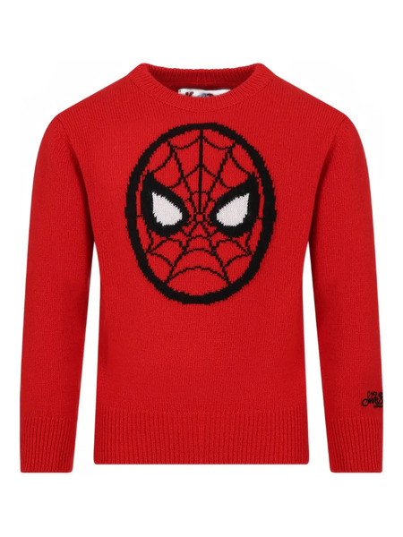  Mc2 Saint Barth Kids Douglas Spiderman-graphic Sweater - Red 