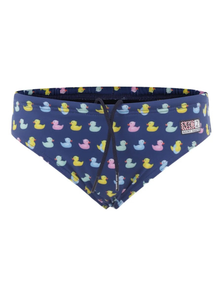  Mc2 Saint Barth Kids Duck-print Swim Briefs - Blue 