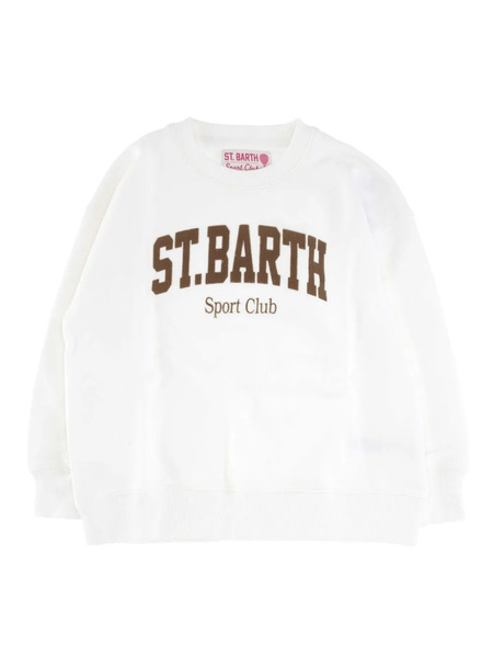  Mc2 Saint Barth Kids Flock Sport Sweater - White 