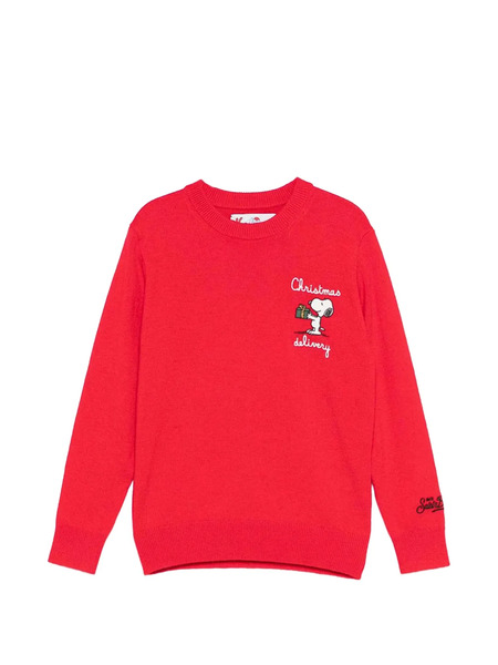  Mc2 Saint Barth Kids Graphic-detail Sweater - Red 