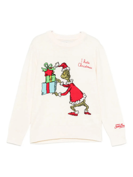  Mc2 Saint Barth Kids Graphic-print Sweater - White 