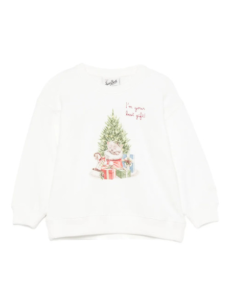  Mc2 Saint Barth Kids Graphic-print Sweater - White 