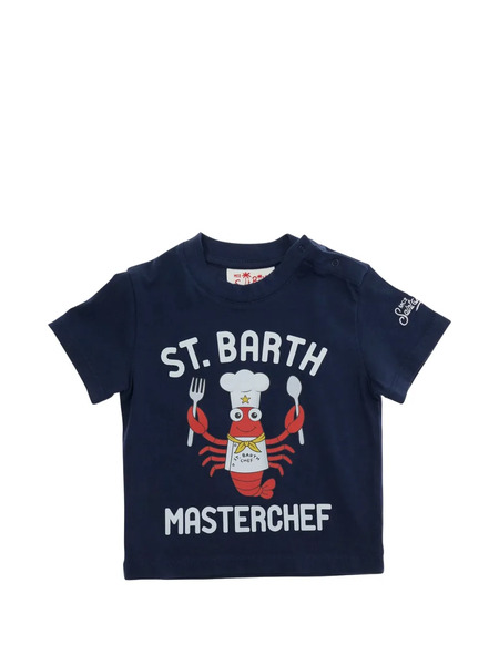  Mc2 Saint Barth Kids Graphic-print T-shirt - Blue 