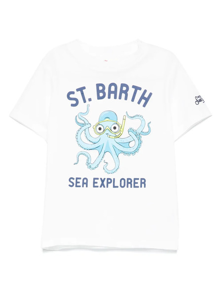  Mc2 Saint Barth Kids Graphic-print T-shirt - White 