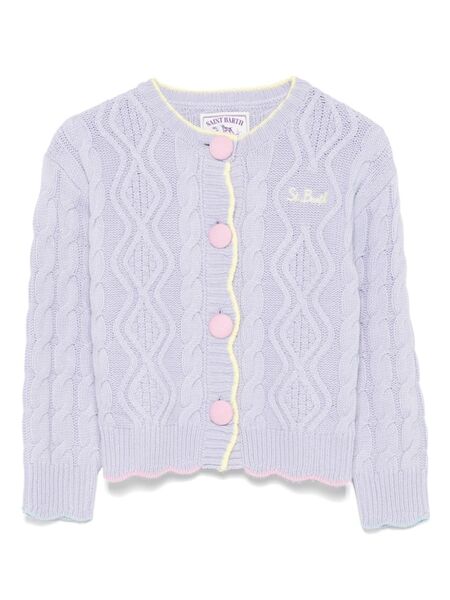  Mc2 Saint Barth Kids Gretta Cardigan - Purple 