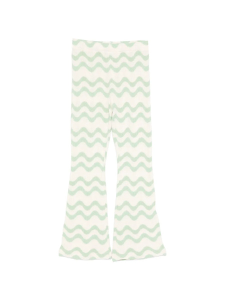  Mc2 Saint Barth Kids Gwenda Wave-print Trousers - Neutrals 