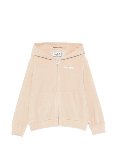  Mc2 Saint Barth Kids Hooded Zip Jacket - Neutrals 