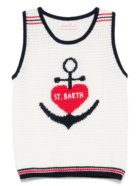 Mc2 Saint Barth Kids Isadora Tank Top - White 