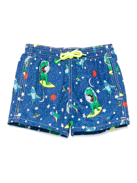  Mc2 Saint Barth Kids Jean Lighting Swim Shorts - Blue 