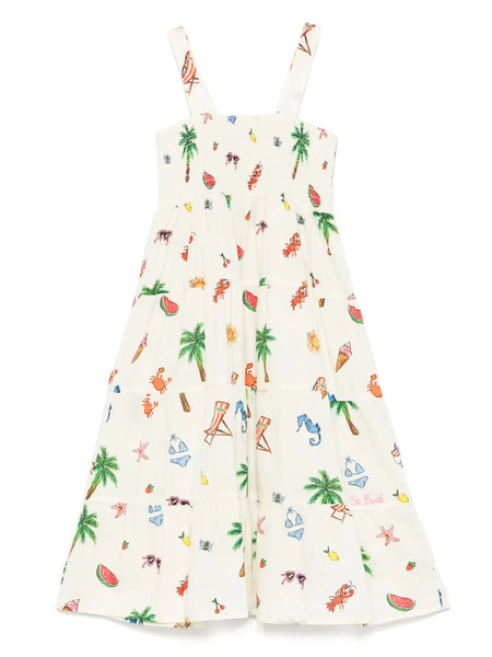  Mc2 Saint Barth Kids Jemine Dress - Neutrals 