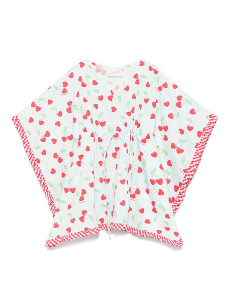  Mc2 Saint Barth Kids Kate Frill Dress - Blue 